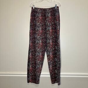BUFFALO BILLS Snake Print Parachute MC Hammer Pants Size XL Blue Red White